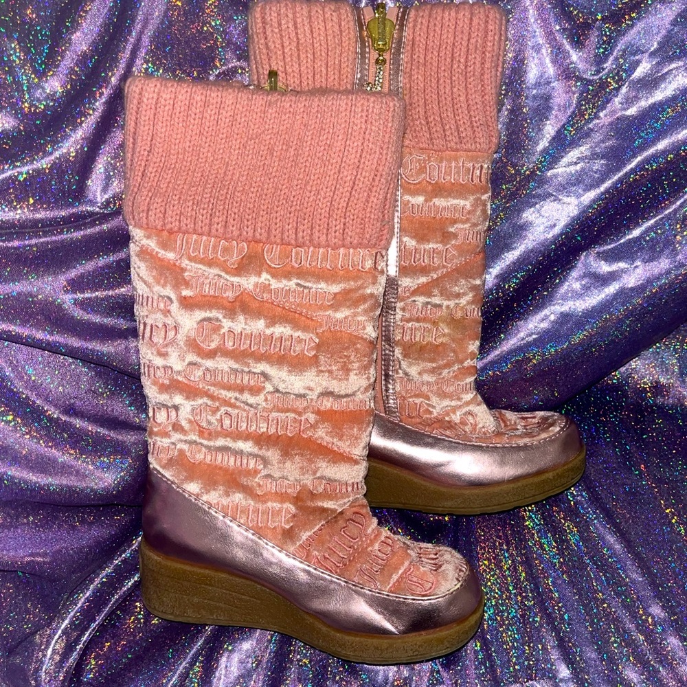 Juicy couture Barbie pink boots